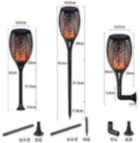 Alltop 3W Solar Torch Light
