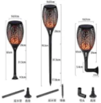 Alltop 3W Solar Torch Light