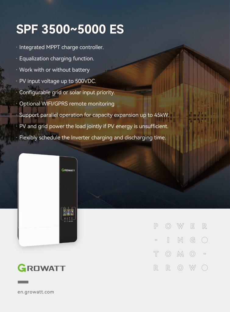 Growatt 3.5KVA 48V Single Phase Off-Grid Inverter