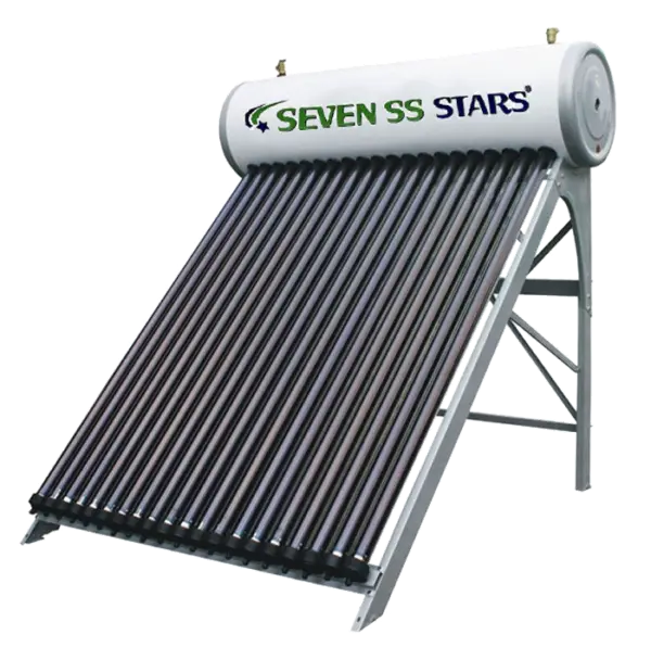 Seven SS Stars 200 Liters Solar Water Heater Pressurized Heat Pipe in Kenya Seven SS Stars 200L Pressurized Solar Water Heater – Efficient & Durable