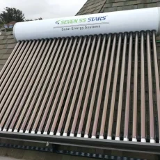 Seven SS Stars 350 Liters Solar Water Heater Non Pressurized Tube System in Kenya