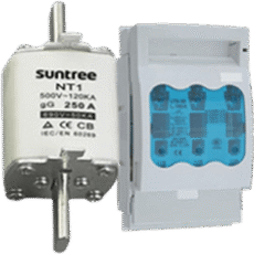 Suntree 1000Vdc/200Amps Nh1 Battery fuse complete with ; fuselink,fusebase and cover,Single pole