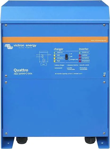 Victron Quattro 8000Watts | 48V 8048 Bidirectional Inverter Charger
