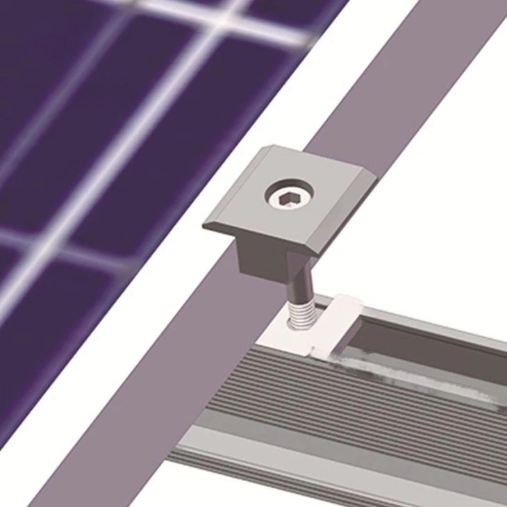 Mid Clamp Solar Structure Bracket 35mm 2 Mid Clamp Solar Structure Bracket 35mm in Kenya
