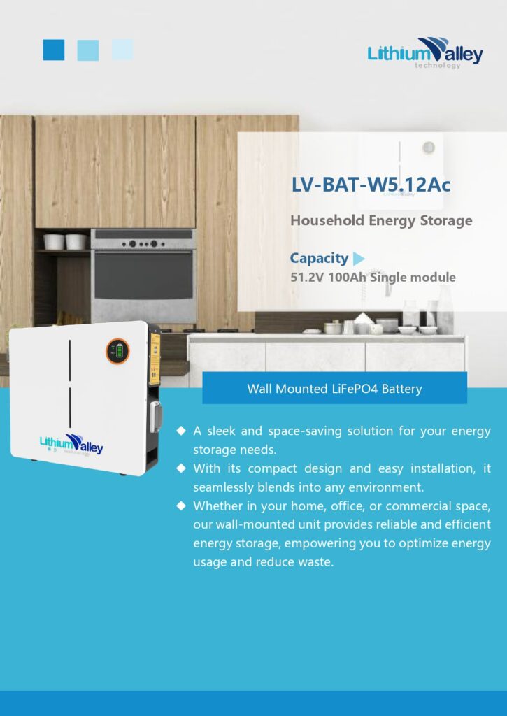 Lithium Valley 5.12kWh Wall-Mounted Battery