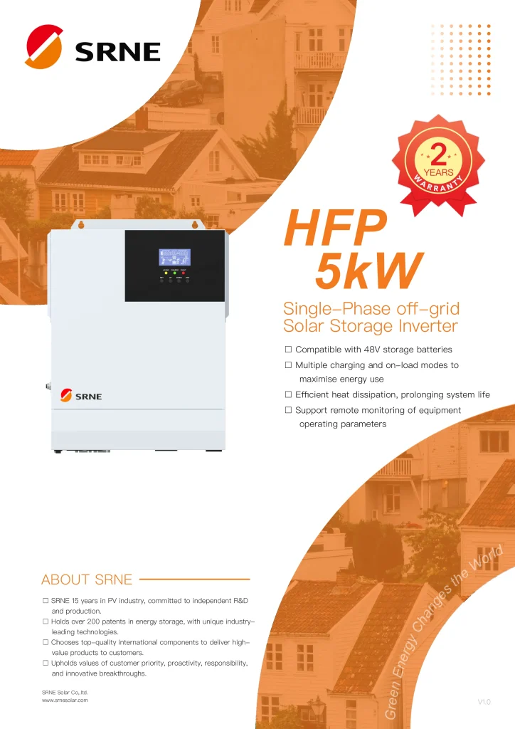 SRNE 3kW Hybrid Solar Inverter