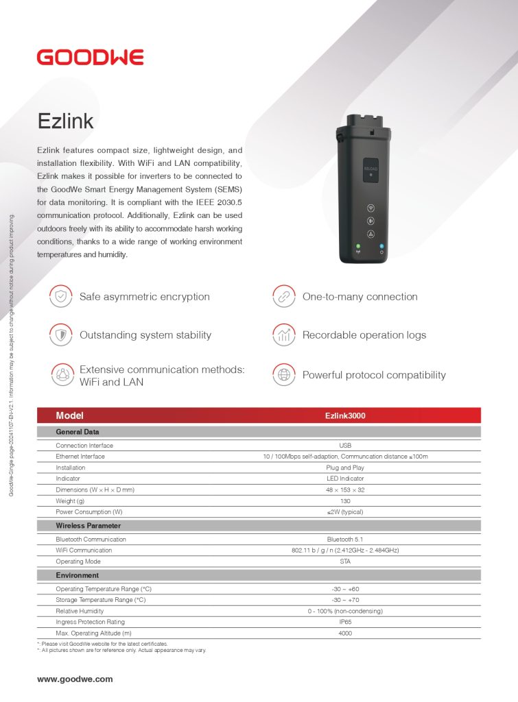 GoodWe EZ Link paralleling kit