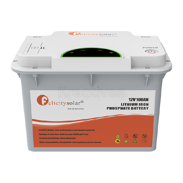 Felicity 12.8V 200Ah 2.56 kWh Lithium Battery