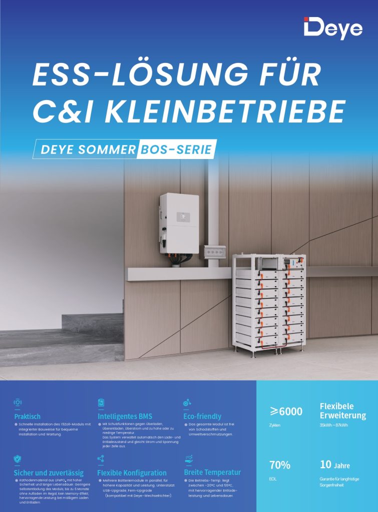 Deye 5.12 kWh BOS-G Pro 100Ah HV Lithium Batteries