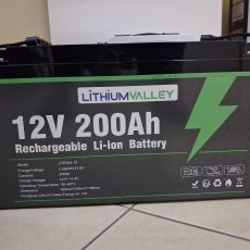 Lithium Valley 12.8V 200Ah 2.56kWh LiFePO₄ Battery
