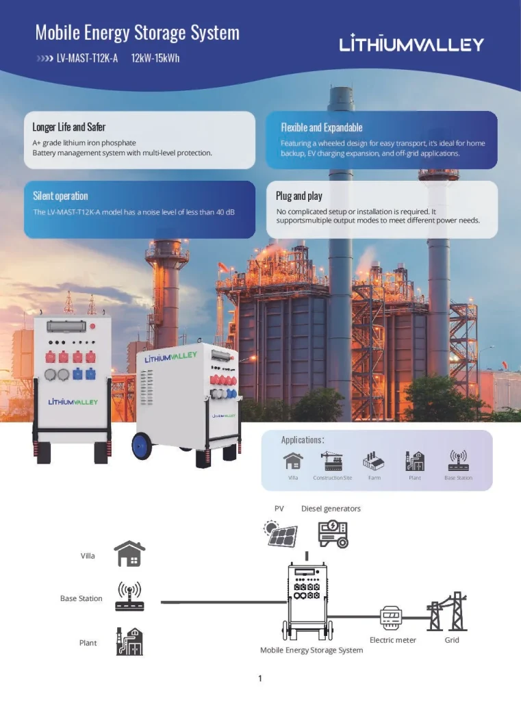 Lithium Valley 15kWh High Voltage Energy Storage System