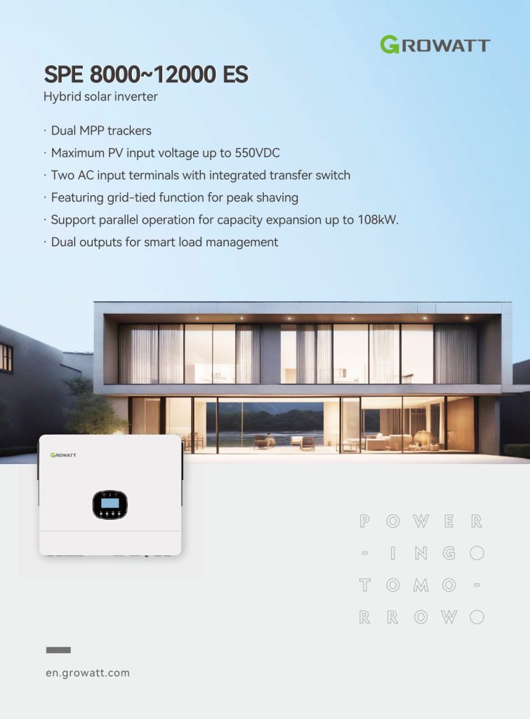 Growatt 48V 12KVA Single Phase Off-Grid Inverter